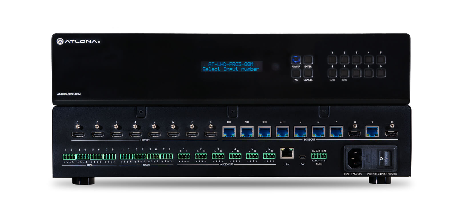 Matrix Switcher HDMI a HDBaseT 4K / UHD 8 × 8