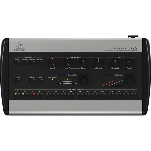Behringer P16-M Mezcladora digital personal de 16 canales para crear tu mezcla de monitor personal