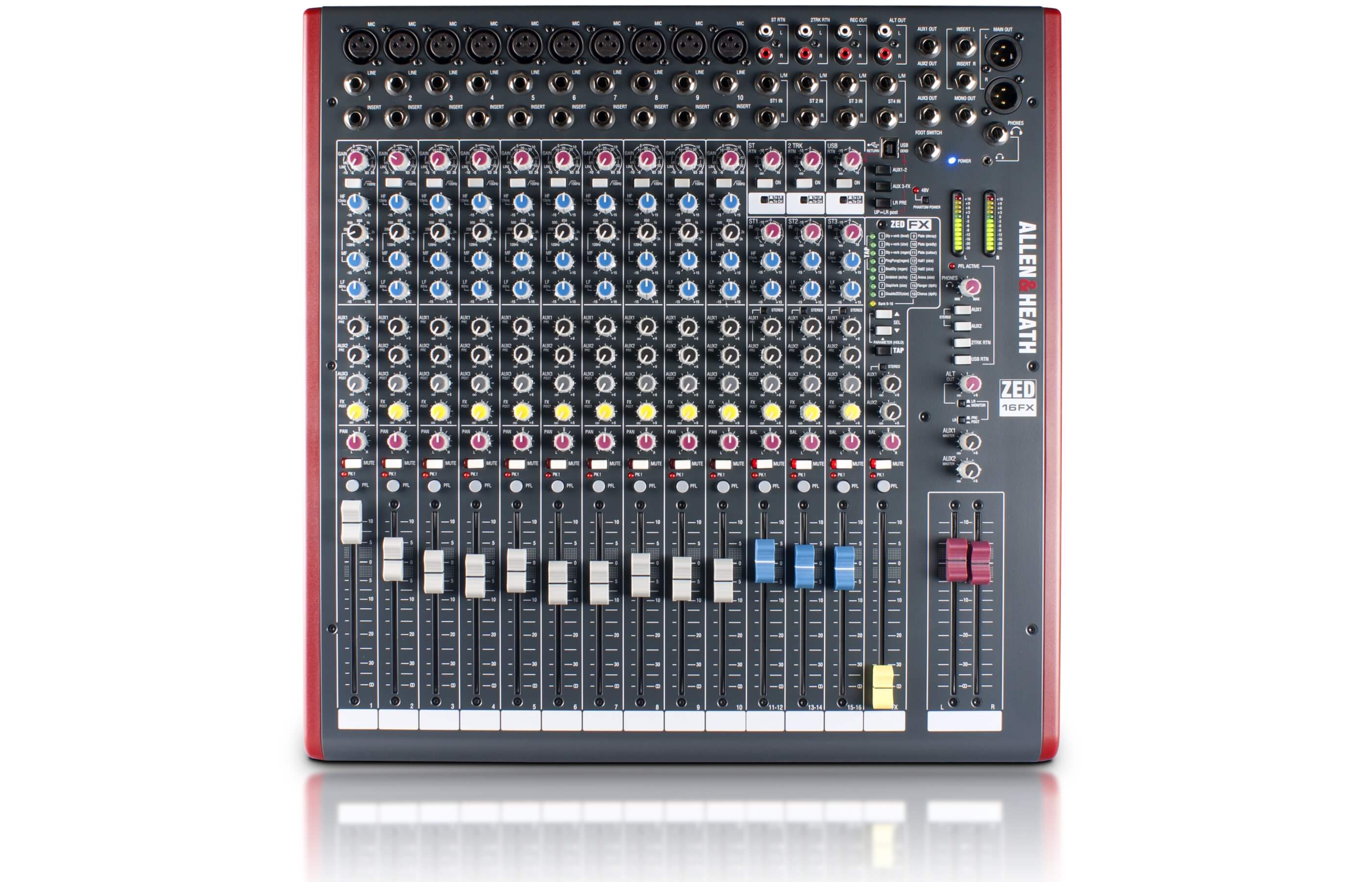 ALLEN&HEATH ZED-16FX Mezcladora Analógica de 16 canales y 10 entradas