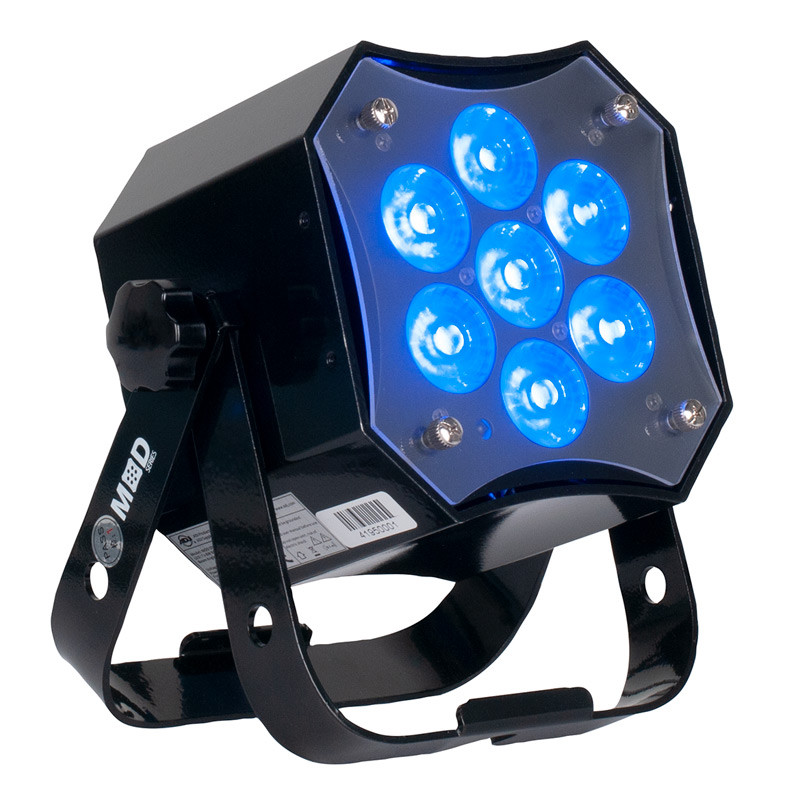 ADJ MOD STQ Luminaria tipo Par con 7 Leds RGBW de 8W y ángulo Beam de 17°
